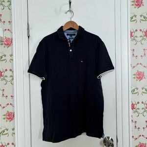 Men's Navy Blue Tommy Hilfiger Polo Shirt